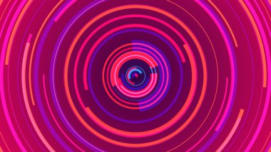 Pembe neon çizgileri teknolojisi yüksek teknoloji mavi arka plan. Soyut grafik dijital gelecek konsept tasarımı.