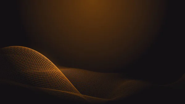 Ponto Laranja Onda Luz Tela Gradiente Textura Fundo Tecnologia Abstrata — Fotografia de Stock