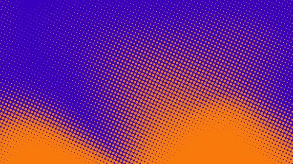 Punto Abstracto Medio Tono Naranja Púrpura Colores Patrón Degradado Textura —  Fotos de Stock