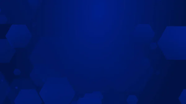 Sześciokątny Geometryczny Niebieski Wzór Technologii Tech Ciemne Tło Abstrakcyjny Graficzny — Zdjęcie stockowe