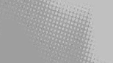 Soyut noktalar, teknoloji arka planına sahip yarım ton gri renk desenli gradyan doku. Grafikler pop sanat çizgi romanları tarzı.