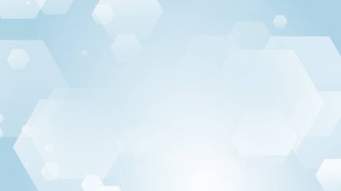 Altıgen geometrik beyaz desen parlak sağlık ve teknoloji geçmişi. Soyut grafik dijital gelecek bilim konsept tasarımı.