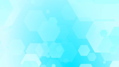 Altıgen geometrik beyaz desen parlak sağlık ve teknoloji geçmişi. Soyut grafik dijital gelecek bilim konsept tasarımı.