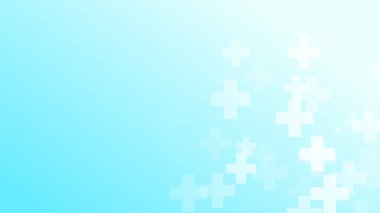 Tıbbi yeşil mavi haç desenli. Soyut sağlık teknolojisi ve bilim konsepti.