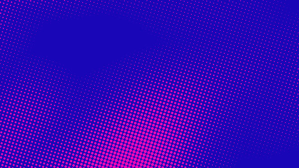 Abstract dot halftone blue purple colors pattern gradient texture background. Used for graphics  pop art comics style.