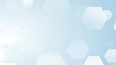 Altıgen geometrik beyaz desen parlak sağlık ve teknoloji geçmişi. Soyut grafik dijital gelecek bilim konsept tasarımı.