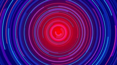 Neon hatları teknolojisi yüksek teknoloji mavi arka plan. Soyut grafik dijital gelecek konsept tasarımı.