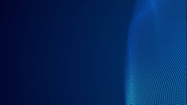 Nokta mavi dalga ışık ekran gradyan doku arkaplanı. Soyut teknoloji büyük veri dijital arkaplanı. 3d oluşturma.