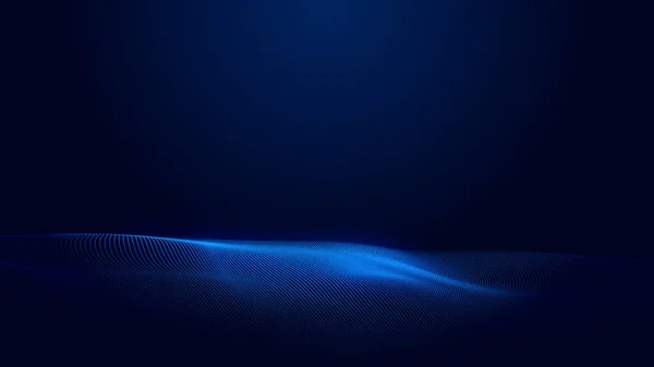 Puntino Blu Onda Luce Schermo Gradiente Texture Sfondo Tecnologia Astratta — Foto Stock