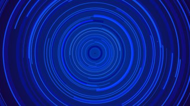 Mavi neon ışık teknolojisi. Yüksek teknoloji karanlık arka plan. Soyut grafik dijital gelecek konsept tasarımı.