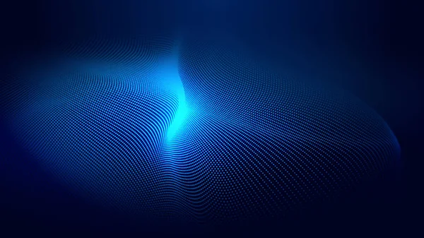 Fondo Textura Degradado Pantalla Luz Onda Azul Punto Abstracto Tecnología — Foto de Stock