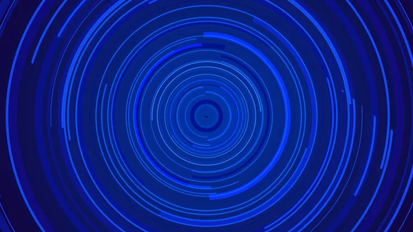 Círculo Azul Neón Luz Tecnología Tech Fondo Oscuro Diseño Futuro —  Fotos de Stock