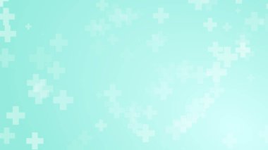 Tıbbi yeşil mavi haç desenli. Soyut sağlık teknolojisi ve bilim konsepti.