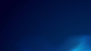 Nokta mavi dalga ışık ekran gradyan doku arkaplanı. Soyut teknoloji büyük veri dijital arkaplanı. 3d oluşturma.