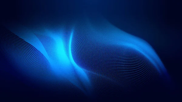 Dot Blue Wave Light Screen Gradient Texture Background Abstract Technology — Stock Photo, Image