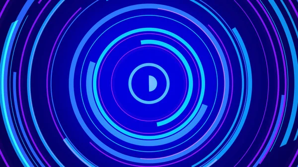 Mavi neon ışık teknolojisi. Yüksek teknoloji karanlık arka plan. Soyut grafik dijital gelecek konsept tasarımı.