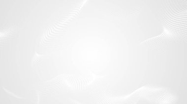 Nokta beyaz dalgalı ışık teknolojisi dokusu arka plan. Soyut büyük veri dijital konsepti. 3d oluşturma.