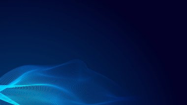 Nokta mavi dalga ışık ekran gradyan doku arkaplanı. Soyut teknoloji büyük veri dijital arkaplanı. 3d oluşturma.