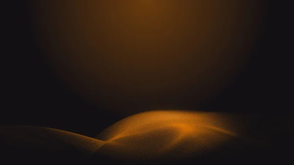 Ponto Laranja Onda Luz Tela Gradiente Textura Fundo Tecnologia Abstrata — Fotografia de Stock