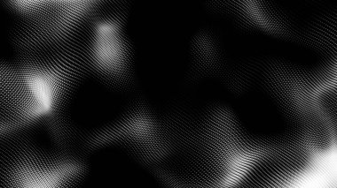 Nokta beyaz dalga teknolojisi dokusu. Soyut büyük veri dijital konsepti. 3d oluşturma.