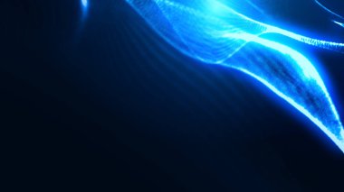 Nokta mavi dalga ışık ekran gradyan doku arkaplanı. Soyut ai teknolojisi büyük veri dijital arkaplanı. 3d oluşturma.