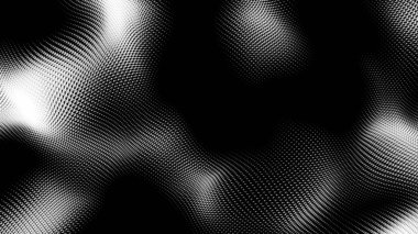 Nokta beyaz dalga teknolojisi dokusu. Soyut büyük veri dijital konsepti. 3d oluşturma.