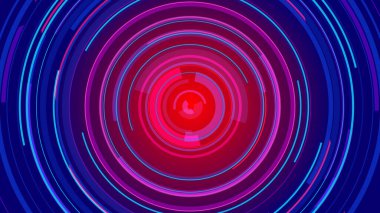 Neon hatları teknolojisi yüksek teknoloji mavi arka plan. Soyut grafik dijital gelecek konsept tasarımı.