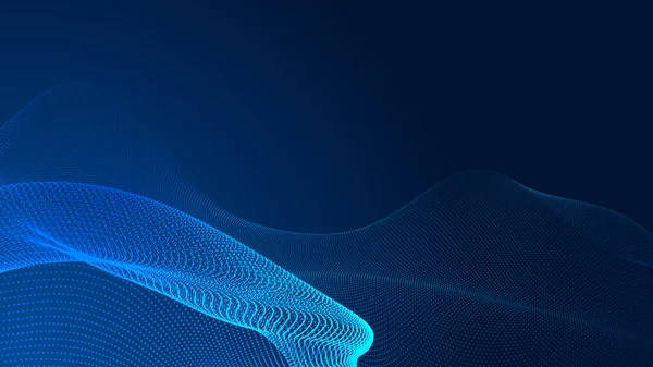 Dot Blue Wave Light Screen Gradient Texture Background Abstract Technology — Stock Photo, Image