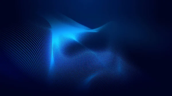 Ponto Azul Onda Luz Tela Gradiente Textura Fundo Abstrato Tecnologia — Fotografia de Stock