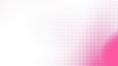 Nokta pembe desenli gradyan arkaplan. Soyut illüstrasyon pop sanat yarım ton ve retro tarzı. yaratıcı tasarım sevgililer günü konsepti,