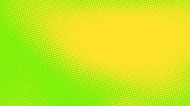 Soyut nokta yarım ton yeşil sarı renk desenli doku arkaplanı. Grafikler için kullanılan pop sanat çizgi roman tarzı.