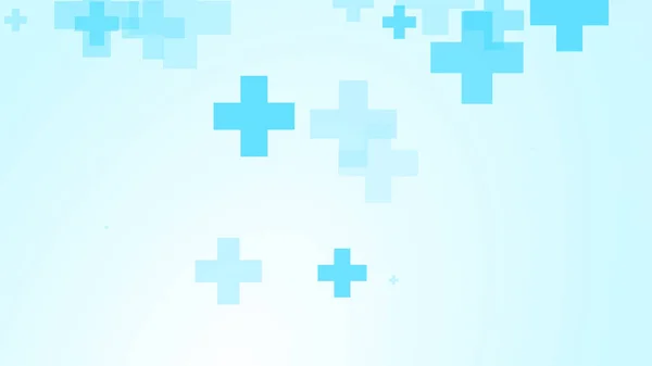 Médico Blanco Azul Cruz Patrón Fondo Resumen Tecnología Sanitaria Concepto —  Fotos de Stock