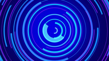 Mavi neon ışık teknolojisi. Yüksek teknoloji karanlık arka plan. Soyut grafik dijital gelecek konsept tasarımı.
