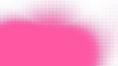 Nokta pembe desenli gradyan arkaplan. Soyut illüstrasyon pop sanat yarım ton ve retro tarzı. yaratıcı tasarım sevgililer günü konsepti,