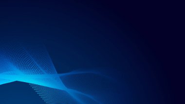 Nokta mavi dalga ışık ekran gradyan doku arkaplanı. Soyut teknoloji büyük veri dijital arkaplanı. 3d oluşturma.