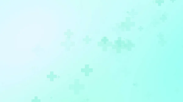 Abstraktes Medizinisches Grün Blaues Kreuzmuster Weißer Hintergrund Grafische Illustrationen Gesundheitstechnologie — Stockfoto