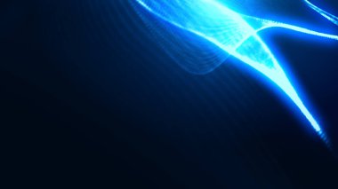 Nokta mavi dalga ışık ekran gradyan doku arkaplanı. Soyut ai teknolojisi büyük veri dijital arkaplanı. 3d oluşturma.