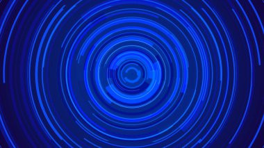 Mavi neon ışık teknolojisi. Yüksek teknoloji karanlık arka plan. Soyut grafik dijital gelecek konsept tasarımı.