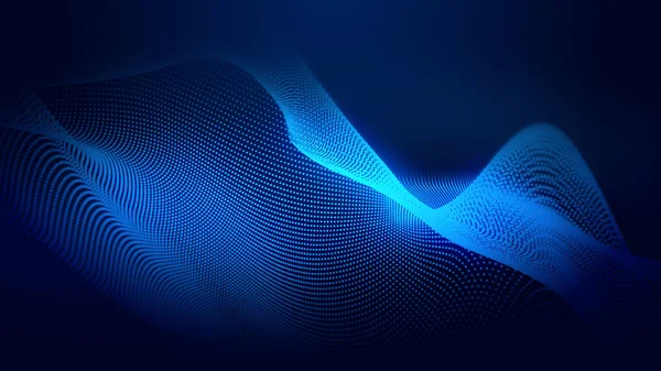 Точковий Синьо Хвильовий Світловий Екран Текстури Фону Абстрактна Технологія Ефіру — стокове фото
