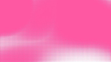 Nokta pembe desenli gradyan arkaplan. Soyut illüstrasyon pop sanat yarım ton ve retro tarzı. yaratıcı tasarım sevgililer günü konsepti,