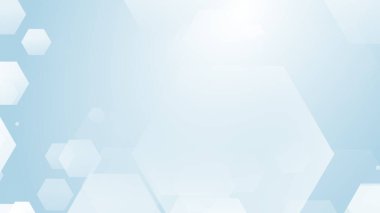 Altıgen geometrik beyaz desen parlak sağlık ve teknoloji geçmişi. Soyut grafik dijital gelecek bilim konsept tasarımı.