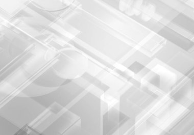 Soyut 3d beyaz gri renkli blok zinciri izometrik ve dijital bulut ağı teknoloji dokusu arka planı. 3d şifreleme sistemi kavramı.