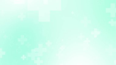 Tıbbi yeşil mavi haç desenli. Soyut sağlık teknolojisi ve bilim konsepti.