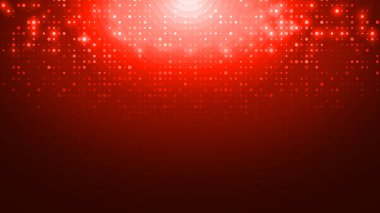 Nokta kırmızı desenli ekran ışık eğimli doku arka planına öncülük etti. Soyut teknoloji büyük veri dijital arkaplanı. 3d oluşturma.