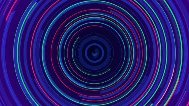 Neon hatları teknolojisi yüksek teknoloji mavi arka plan. Soyut grafik dijital gelecek konsept tasarımı.