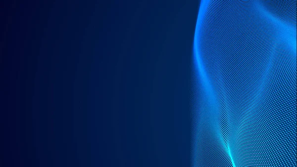 Dot Blue Wave Light Screen Gradient Texture Background Abstract Technology — Stock Photo, Image