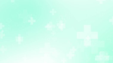 Tıbbi yeşil mavi haç desenli. Soyut sağlık teknolojisi ve bilim konsepti.