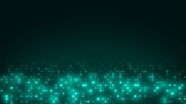 Soyut nokta yeşil renk desenli ekran ışık gradyan doku arka planına öncülük etti. Teknoloji büyük veri dijital konsepti. 3d oluşturma.