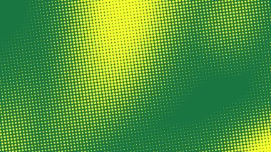 Soyut nokta yarım ton sarı yeşil renk desenli doku arkaplanı. Grafikler için kullanılan pop sanat çizgi roman tarzı.
