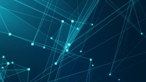 Streszczenie Niebiesko Zielona Wielokanałowa Sieć Technologiczna Tłem Technologii Łączenia Abstrakcyjne — Zdjęcie stockowe